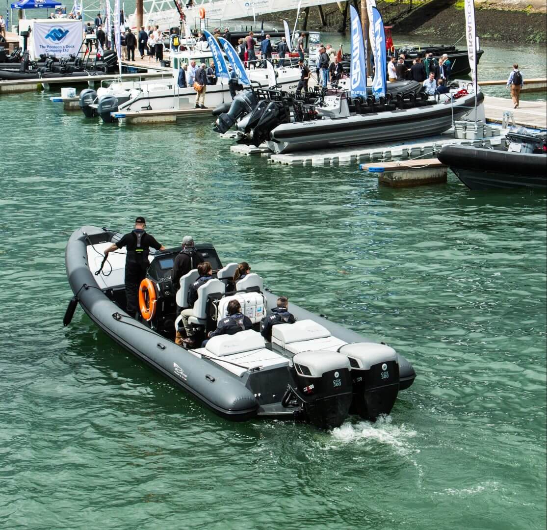 cox jetski with other jetskis in harbour