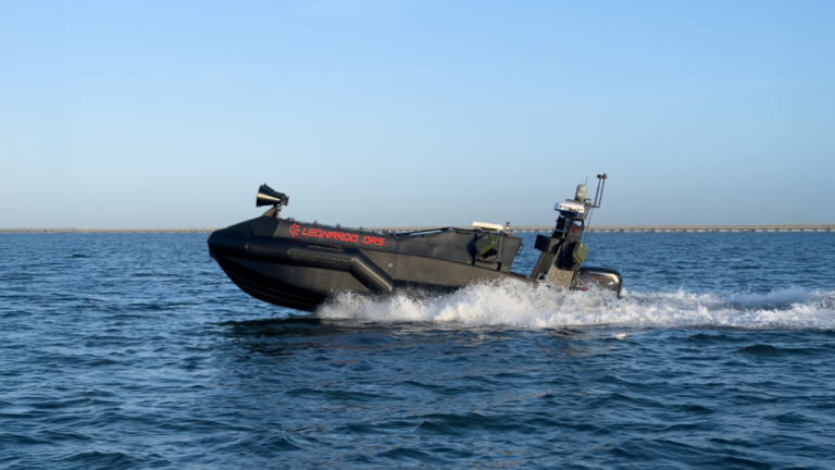 counter-drone usv fitted with diesel outboards