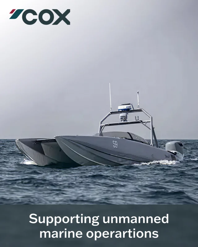 Powering unmanned missions: Cox Marine’s V8 diesel outboards give USVs extended endurance, spark-free safety and hot-swap replaceability - built for long-duration, high-risk operations. 

Open control architecture (ISO CANbus) and single-fuel compatibility simplify integration and logistics for defence, surveillance and research platforms.

Discover how Cox is powering the next generation of USVs.

#CoxMarine #USV #Autonomy #MaritimeDefence #MarineEngineering�