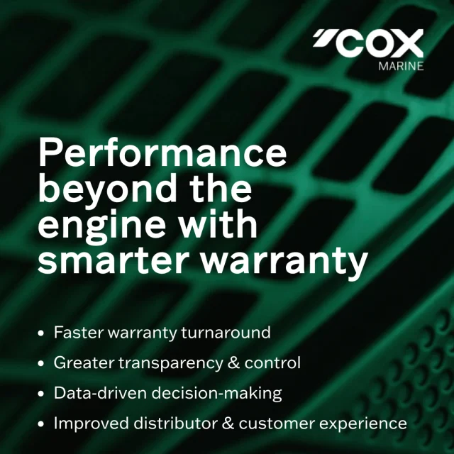 Working with Kliqxe, we’ve taken a major step forward in how we manage warranty across Cox Marine, with the go‑live of our new warranty management solution.

For a growing global business like ours, the opportunity was clear - replace slow, manual processes with a system that gives our teams and distributors faster responses, greater transparency and better insight into how our products perform in the field. 

Early results are already showing meaningful improvement, cutting response times from days to hours and significantly reducing administrative effort.

Just as importantly, the platform gives us real-time visibility across the entire warranty lifecycle. This means better data, stronger accountability and the ability to make informed decisions that help us continuously improve both product reliability and customer support.

We’re now focused on driving adoption across our global distributor network and ensuring long term value for everyone involved, from our internal teams to operators on the water.

Chris Foxon, Head of Commerical Operations at Cox Marine commented: "We are proud to have delivered a significant advancement in our warranty system, underscoring our commitment to continuous improvement and sustained investment in our growing business.”